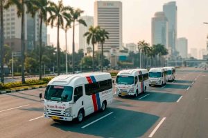 Sewa elf untuk layanan antar jemput karyawan