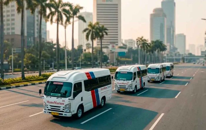 Sewa elf untuk layanan antar jemput karyawan