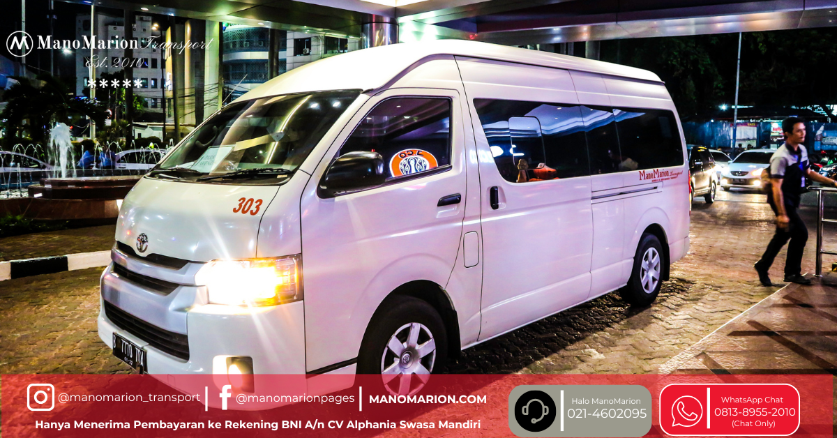 Sewa Hiace Jakarta di Mano Marion Transport